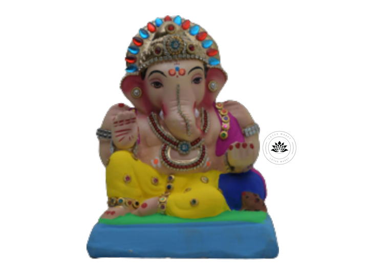 Ganesh Idol – 1 Piece 6 Inch Diamond Work EF16
