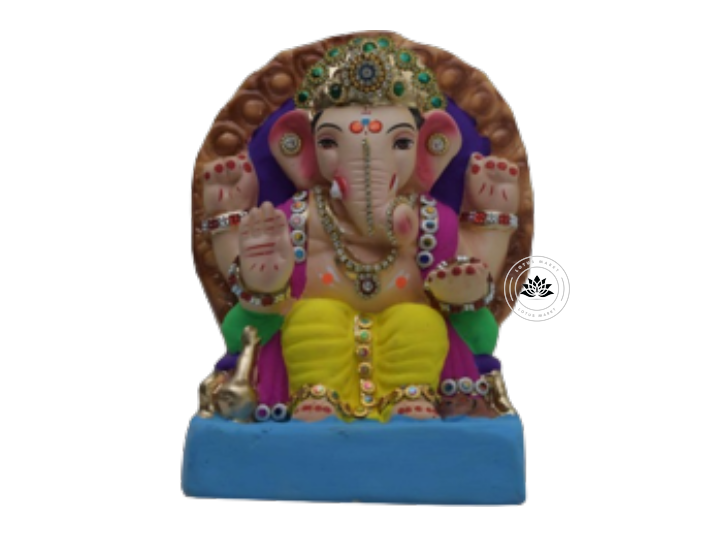 Ganesh Idol – 1 Piece 6 Inch Diamond Work EF19
